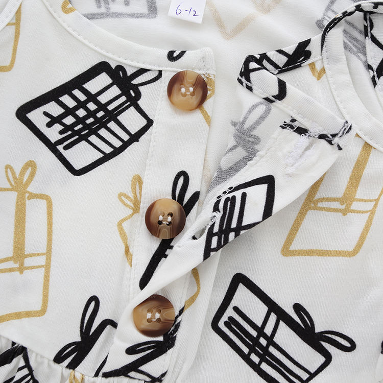 Robe d'été tricotée en bambou pour bébés filles, nouveau Style, sans manches, avec conception d'impression numérique OEM