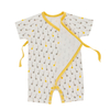 Barboteuse d'été tricotée en bambou pour nouveau-né, barboteuse de qualité à manches courtes avec bouton-pression et sangle, barboteuse pour bébé