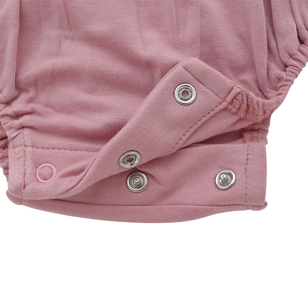 Barboteuse 100% coton pour nouveau-né, vêtements confortables de haute qualité, à volants, manches longues, boutons, vente en gros, meilleure vente