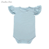 Barboteuse sans manches pour bébé, vente en gros, en bambou, Spandex, coton, vêtements mignons, jolie combinaison pour bébé, Design de couleur unie, vente en gros