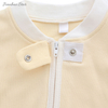 Barboteuse en tissu de coton de bambou Extra doux pour bébé, barboteuse à manches longues, fermeture éclair, Style bouton, ensemble de vêtements pour bébé, impression personnalisée, vêtements pour enfants