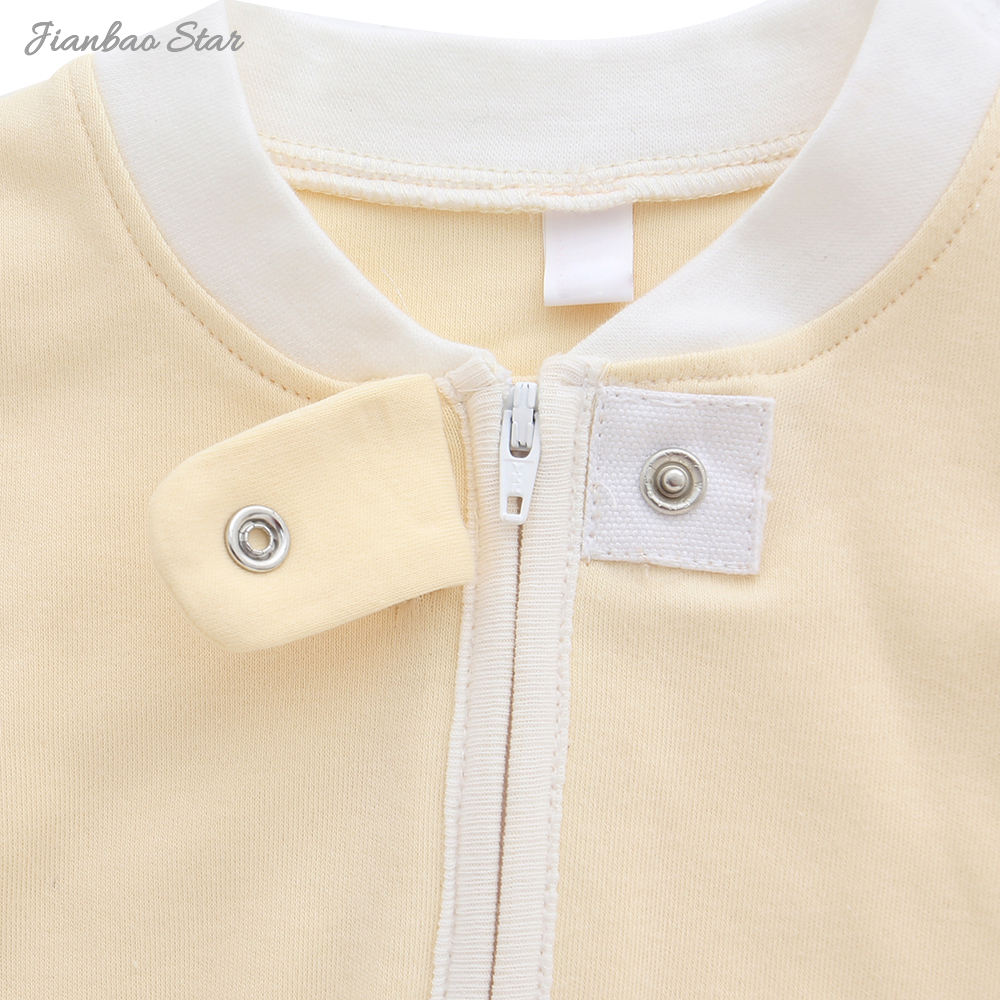 Barboteuse en tissu de coton de bambou Extra doux pour bébé, barboteuse à manches longues, fermeture éclair, Style bouton, ensemble de vêtements pour bébé, impression personnalisée, vêtements pour enfants