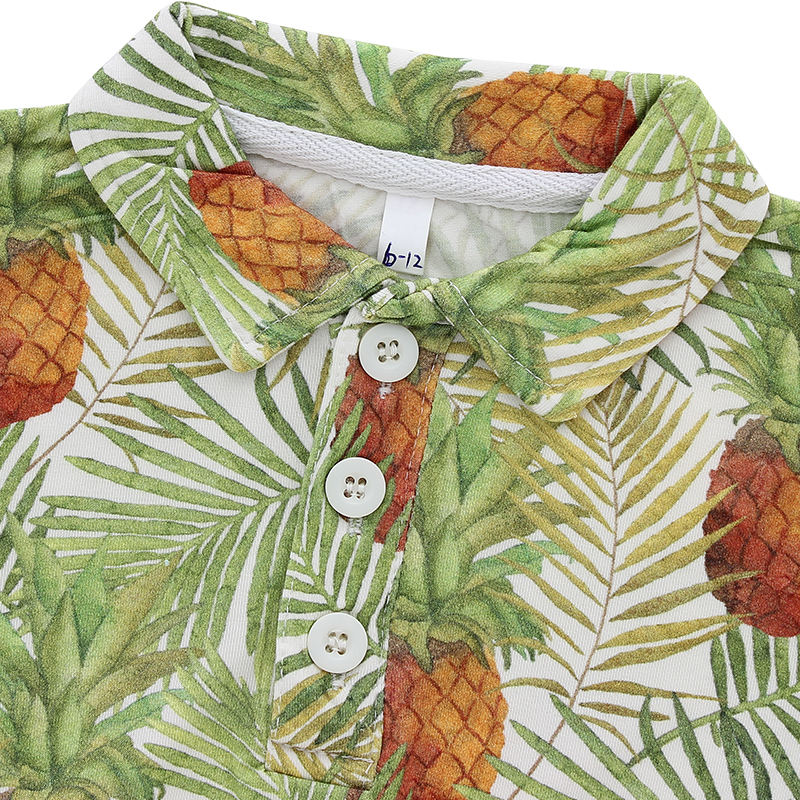 T-shirt Polo de Style classique, vêtements de nuit à manches courtes en coton et bambou pour bébé de 0 à 24 mois, vente en gros, motif personnalisé