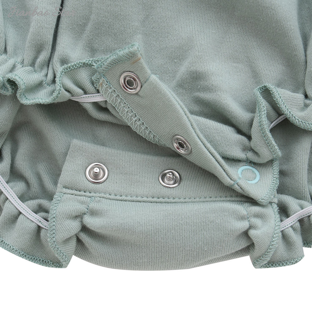 Barboteuse unisexe pour bébé, 100% coton, confortable, boutons de couleur personnalisés, manches courtes, Style d'été, nouvel arrivage d'usine