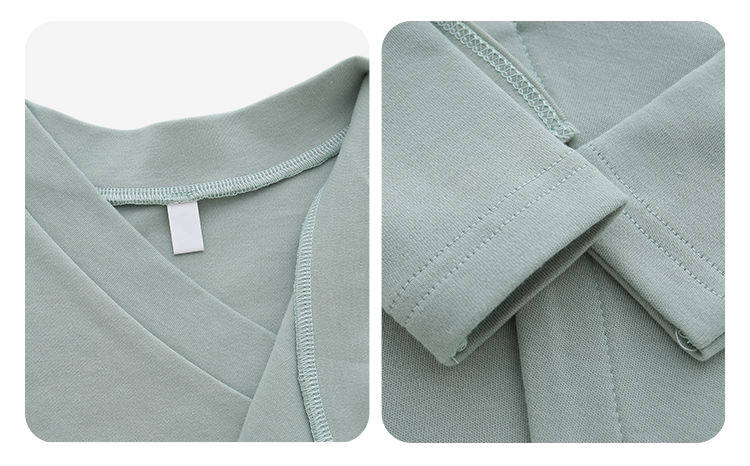 Usine offre spéciale nouveau Design populaire couleur personnalisée côté cravate patte à lacets à manches longues bébé barboteuses vêtements de bébé
