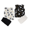 Ensemble pyjama pour bébé, Design classique, sans manches, vêtements de nuit, bambou, Spandex, coton, unisexe, vêtements d'été deux pièces