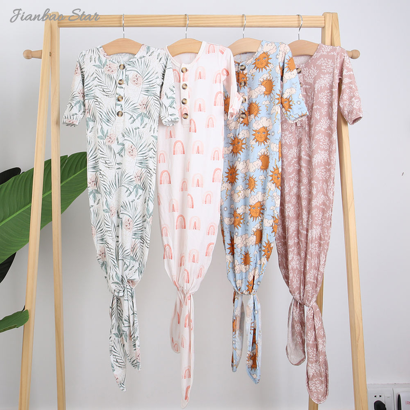 Top vente nouveautés doux 100% coton confortable de haute qualité mode mignon nouveau-né bébé dormir robe tricotée