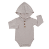 Combinaison à manches longues en coton et bambou, jolie barboteuse pour bébé avec chapeau de lapin, vêtements de Style couleur unie, dernière conception