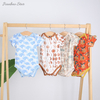 Service OEM, fabrication en usine, meilleurs vêtements d'été pour bébé en bambou, combinaison imprimée personnalisée, barboteuse pour bébé