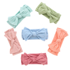 Douche visage décoré bébé filles bandeau haute qualité bambou tissu doux couleur unie foulard OEM gros bandeau