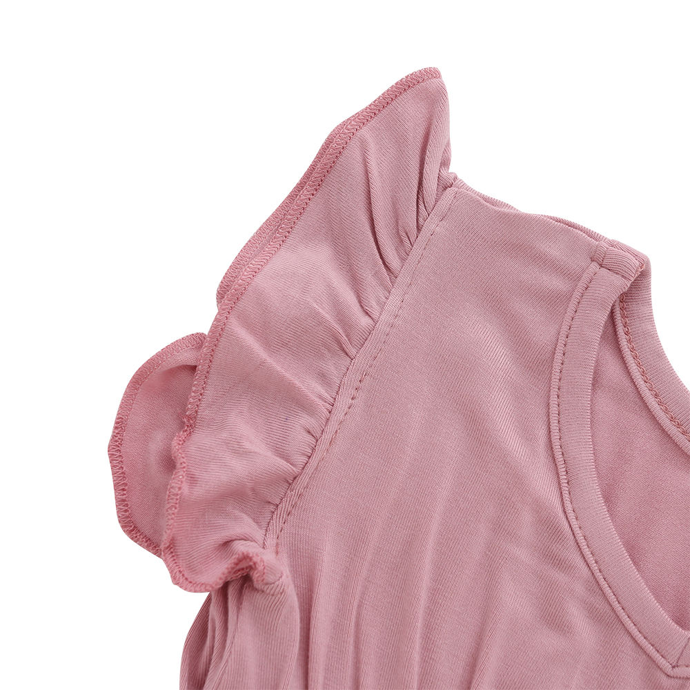 Barboteuse pour nouveau-né, 100% coton, confortable, de haute qualité, à volants, sans manches, vêtements pour nouveau-né, vente en gros, meilleure vente
