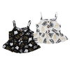 Robe d'été tricotée en bambou pour bébés filles, nouveau Style, sans manches, avec conception d'impression numérique OEM