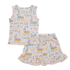 Ensemble de vêtements respirants en tissu bambou 100% coton personnalisé, costume d'été unisexe sans manches pour bébé, offre spéciale, vente en gros