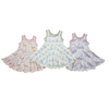 Offres spéciales nouveau Design impression personnalisée robe de bébé doux robes de douche de bébé belle robe de poupée de bébé en bambou