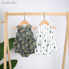 Haut sans manches péplum pour bébé, ensemble de vêtements respirants en tissu 100% coton avec bouffantes, avec Service OEM, nouvelle version