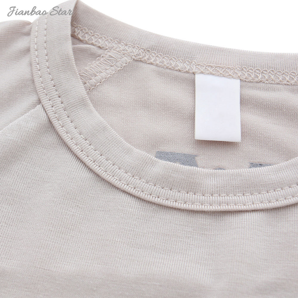 Combinaison de Style d'été en gros avec manches courtes et bouton-pression, ensemble barboteuse en bambou de couleur unie pour bébé