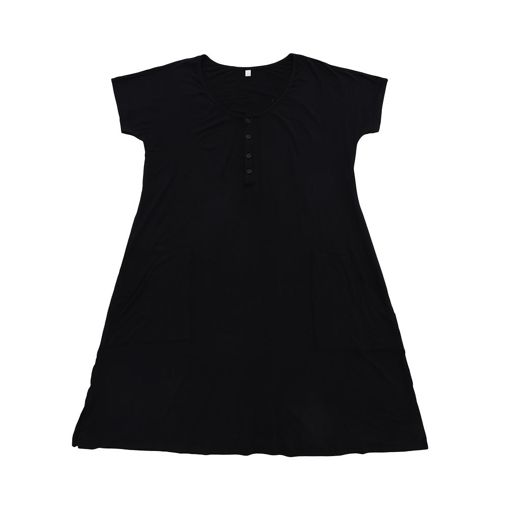 Pyjama tricoté en bambou Extra doux pour maman, femmes et filles, vêtements de nuit avec conception de boutons d'ouverture