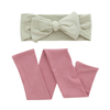 Bandeau tricoté en bambou pour bébé, nouveau Design, forte élasticité, bandeau Facial pour enfants, couleur unie, Style côtelé à la mode