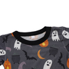 Vente en gros de vêtements pour bébés nouveau-nés Halloween, style imprimé personnalisé, barboteuse d'été à manches courtes pour bébé, tissu 95% bambou et 5% élasthanne