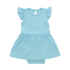 Robe 100% coton pour bébés filles, couleur personnalisée, beaux boutons, sans manches, à volants, barboteuse pour nouveau-né, meilleure vente