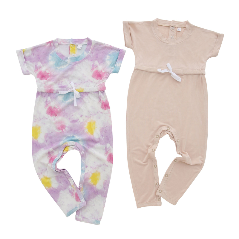 Ensemble à manches courtes pour bébés de 0 à 24 mois, vêtements pour nourrissons et tout-petits, combinaisons avec bretelles, jolis vêtements, vente en gros