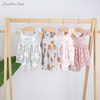Soutien personnalisation Ins bébé filles bretelles Style bambou coton sans manches meilleure barboteuse d'été de l'usine