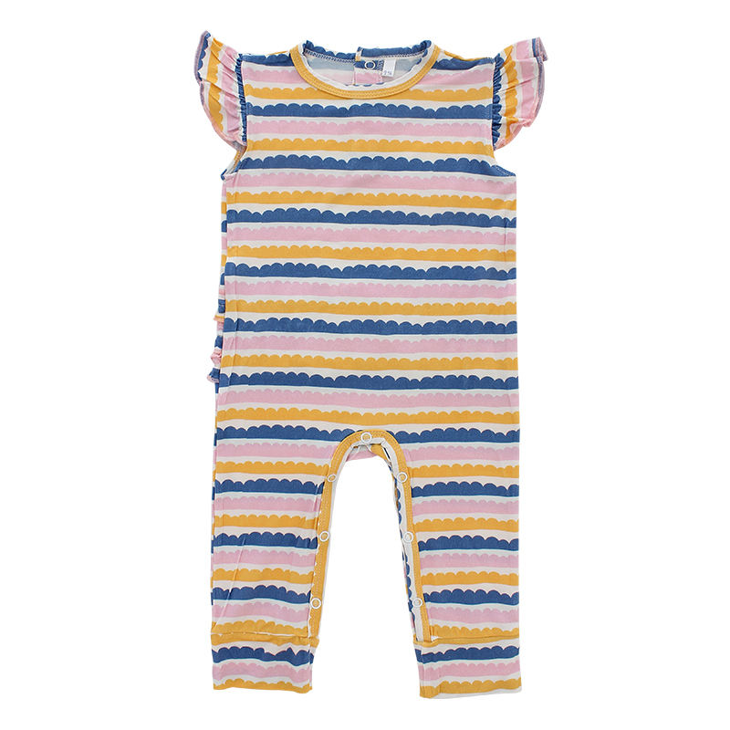 Vêtements d'été pour bébé, combinaison sans manches et pantalons longs avec bouton-pression, barboteuse de haute qualité, 95% Fiber de bambou, 5% élasthanne