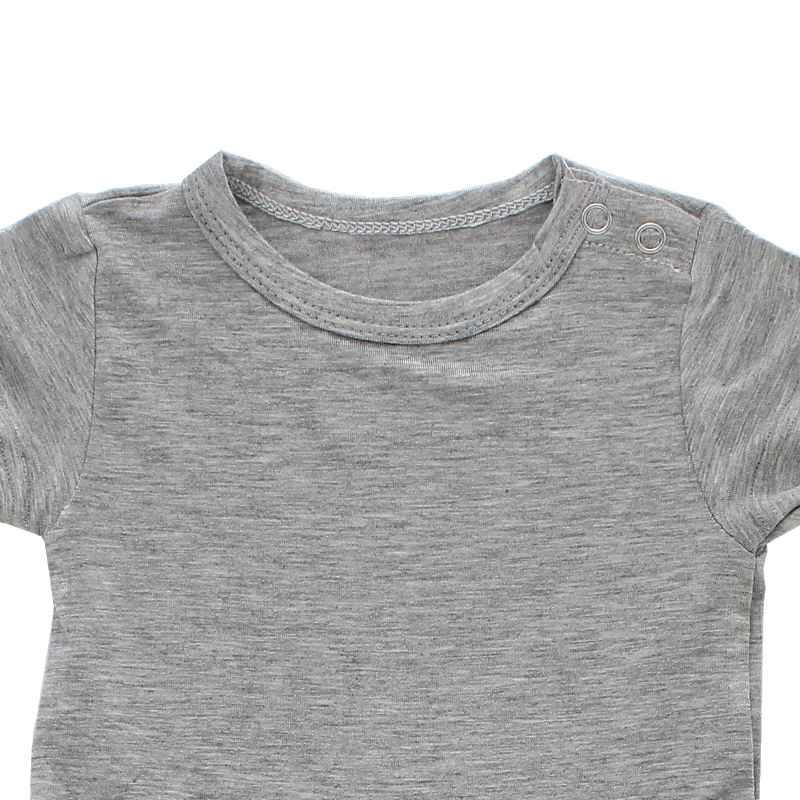 Barboteuse à manches courtes pour bébé, pyjama pour nouveau-né, vêtements en tissu de coton et de bambou de haute qualité, Style bouton-pression, pour filles et garçons