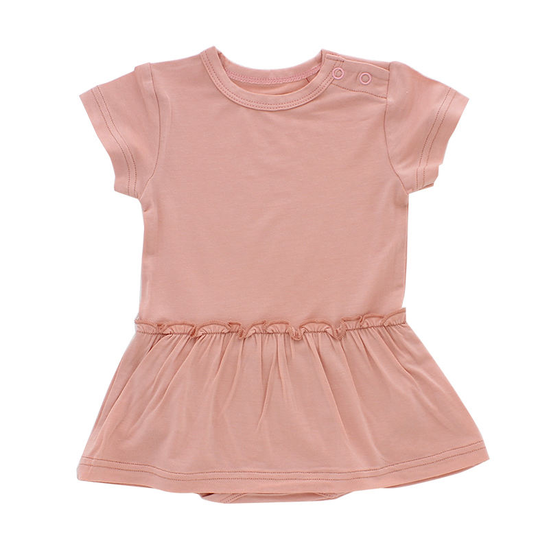 Barboteuse à manches courtes pour bébé, pyjama pour nouveau-né, vêtements en tissu de coton et de bambou de haute qualité, Style bouton-pression, pour filles et garçons