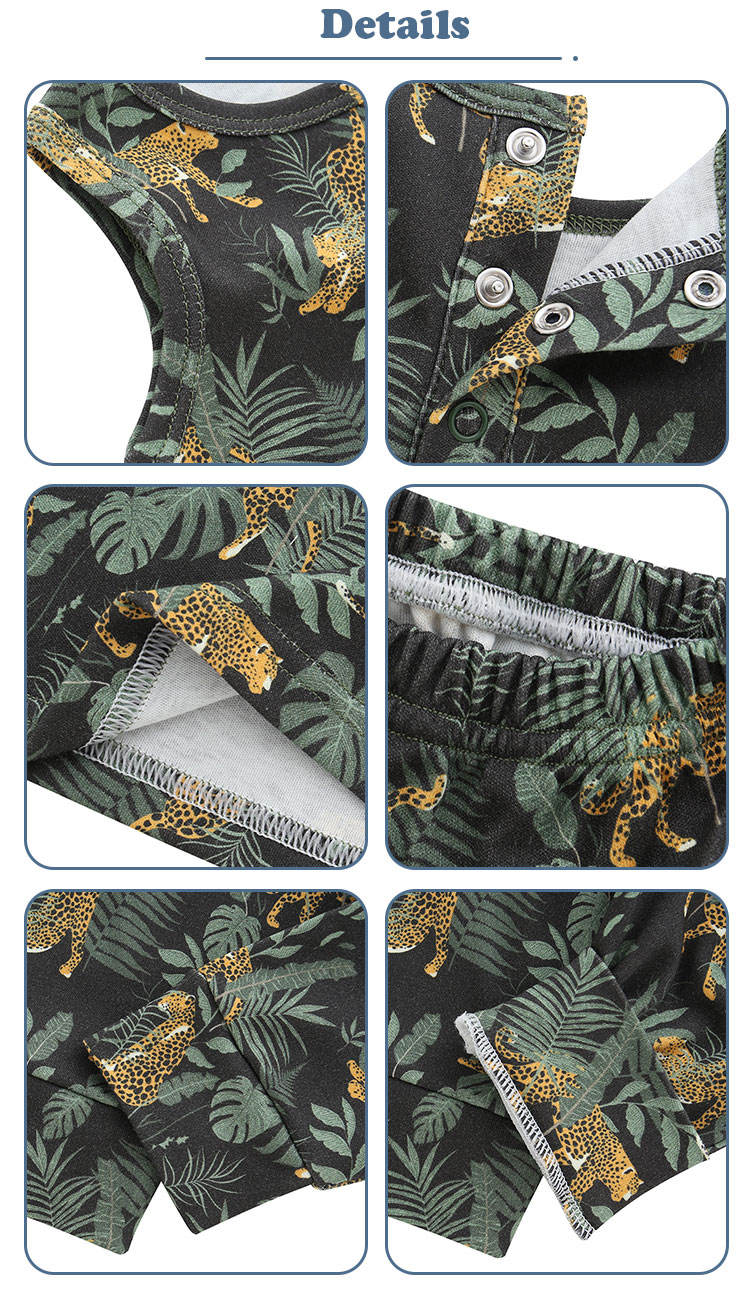 Nouveauté modèle à la mode offre spéciale de haute qualité confortable Style d'été sans manches unisexe bébé vêtements ensembles