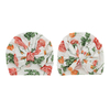 Jolis chapeaux de bébé en tissu de bambou, motif de flore douce, décoration faciale musulmane, accessoires personnalisés, ensemble barboteuse pour bébé