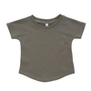 T-shirt classique 100% coton, couleur unie, vêtements de nuit, coton biologique en bambou, hauts à manches courtes pour bébés et enfants