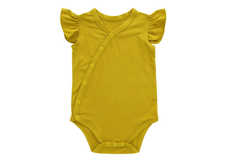 Cardigan à pression sans manches pour bébé, combinaison d'été à volants, manches décontractées, couleur unie, barboteuse pour bébé, offre spéciale