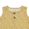 T-shirt sans manches tricoté en bambou 95%, Super doux, pour bébé garçon et fille, couleur unie et motif OEM, hauts d'été pour enfants