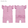Vêtements d'été en coton et bambou pour bébé, combinaison confortable pour nouveau-né, unisexe, demi-manches, barboteuse, vente en gros