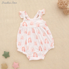 Vêtements pour bébé en bambou doux, barboteuse pour nouveau-né de 0 à 3 mois, manches flottantes, barboteuse à bulles en bambou pour filles et garçons