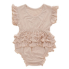 Barboteuse sans manches pour bébés filles, combinaison à volants, Texture Extra douce, 95% bambou et 5% élasthanne, tissu de haute qualité, offre spéciale