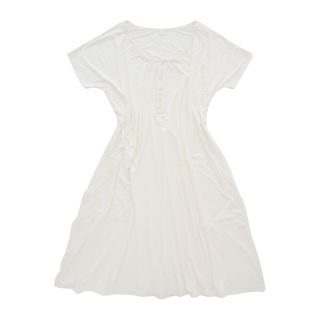 Pyjama tricoté en bambou Extra doux pour maman, femmes et filles, vêtements de nuit avec conception de boutons d'ouverture
