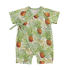 Barboteuse d'été pour bébé, vêtements de plage pour garçons et filles, manches courtes, tricoté en bambou avec Design à lacets, vente en gros
