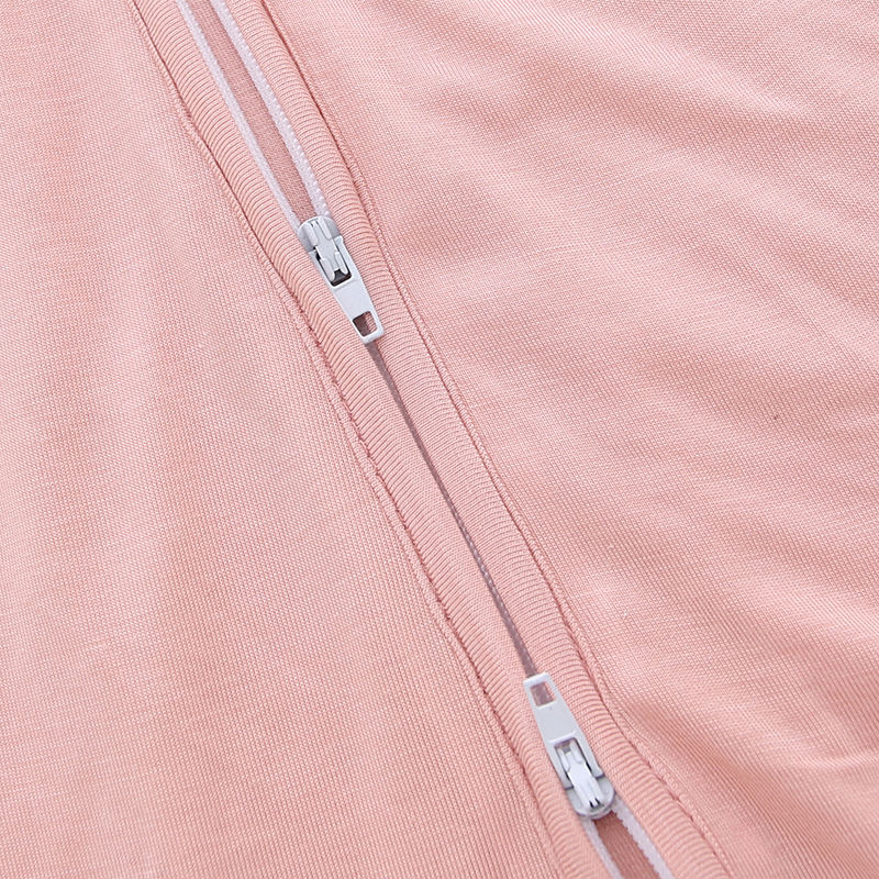 Combinaison de corps pour bébé, Design classique, couleur unie, en bambou, Spandex, coton, combinaisons à fermeture éclair, manches longues, barboteuse pour bébé, automne