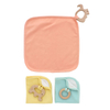 Bavoirs en coton tricoté pour nouveau-né, nouveau Design, Texture douce, petite serviette de couleur unie