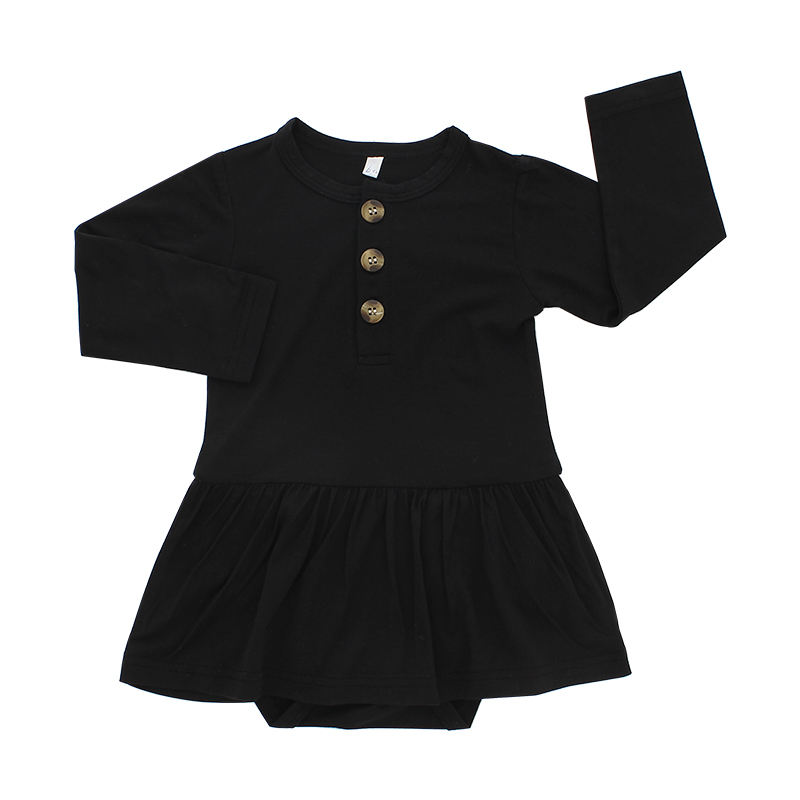 Style décontracté bébé barboteuse belle bébé filles vêtements avec robe mode bébés enfants enfants jarretelles bambou vêtements