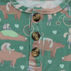 Bambou coton tricoté bébé garçon printemps été vêtements de haute qualité prix usine impression personnalisée barboteuse OEM Logo pyjamas