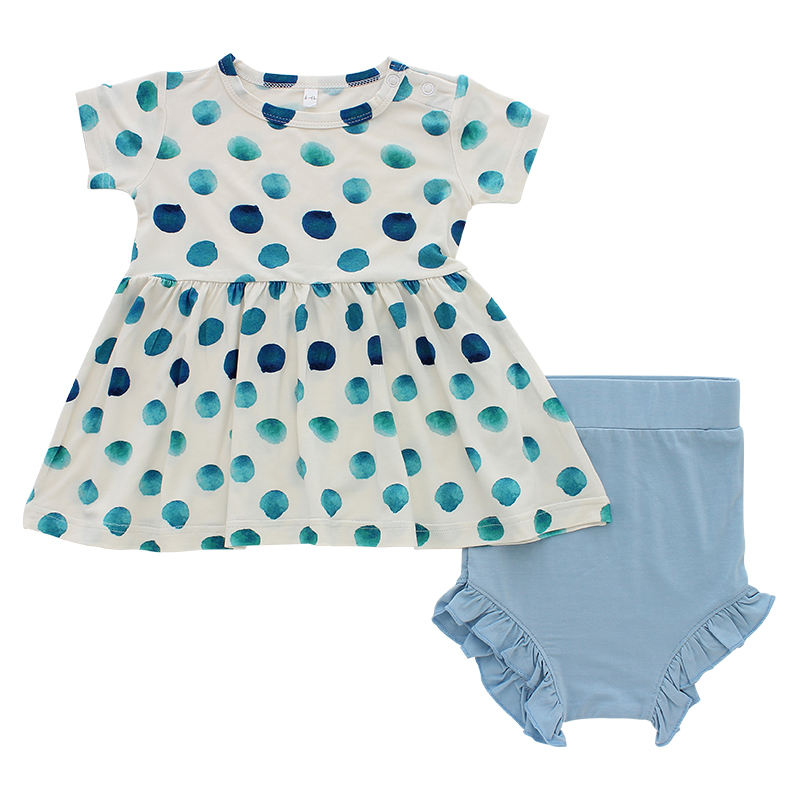 Ensembles de robes pour filles, avec motif imprimé Floral personnalisé, vêtements d'été pour enfants, hauts et shorts, vente en gros