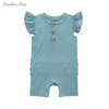 Vêtements d'été en coton et bambou pour bébé, combinaison confortable pour nouveau-né, unisexe, demi-manches, barboteuse, vente en gros