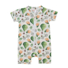Vêtements tricotés en coton et bambou pour bébé, combinaison de nuit unisexe, impression personnalisée, couleur unie, barboteuse pour printemps et été, vente en gros