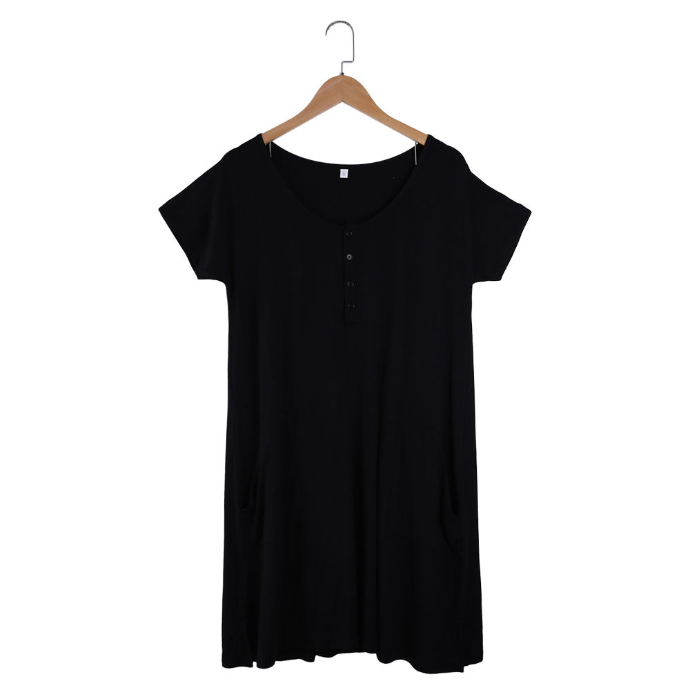 Pyjama tricoté en bambou Extra doux pour maman, femmes et filles, vêtements de nuit avec conception de boutons d'ouverture