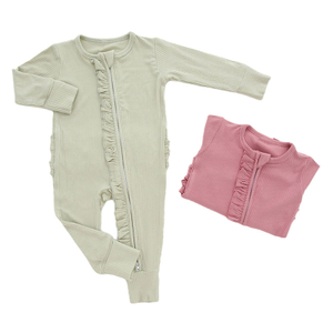 Vêtements pour nouveau-né unisexe, garçons et filles, couleur unie, vêtements d'hiver côtelés en Viscose de bambou, barboteuse pour bébé