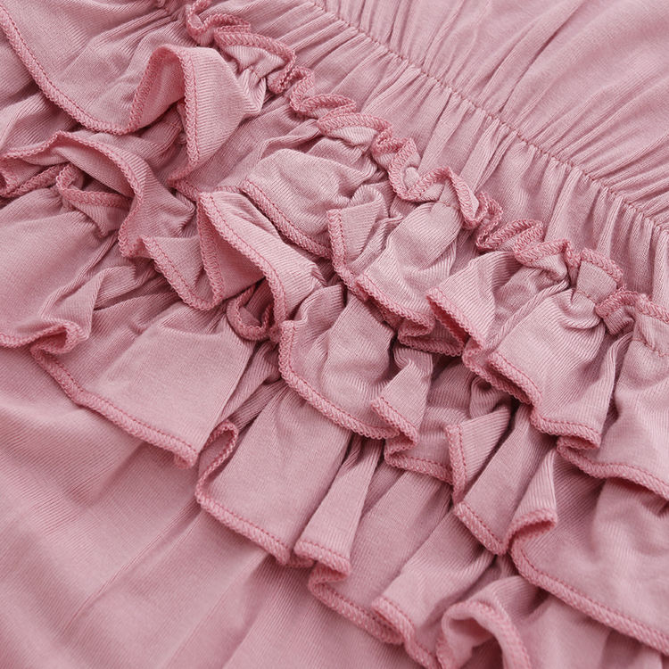 Barboteuse sans manches pour bébés filles, combinaison à volants, Texture Extra douce, 95% bambou et 5% élasthanne, tissu de haute qualité, offre spéciale