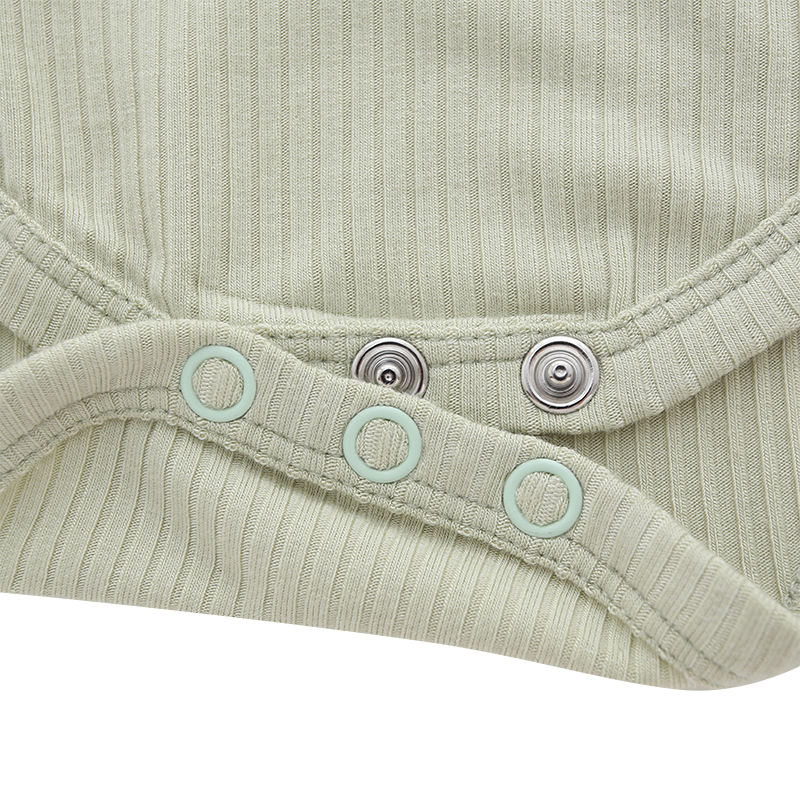 Barboteuse unisexe pour bébé, 100% coton tricoté de haute qualité, boutons personnalisés, vente en gros, sans manches, nouveau-né, offre spéciale